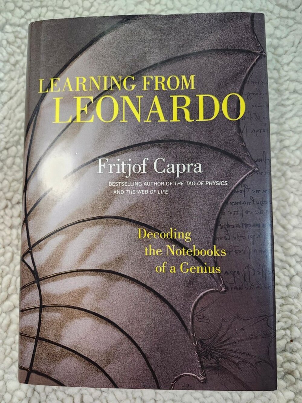 Learning From Leonardo Fritjof Capra Hardcover 1st Edition 2013 Science History